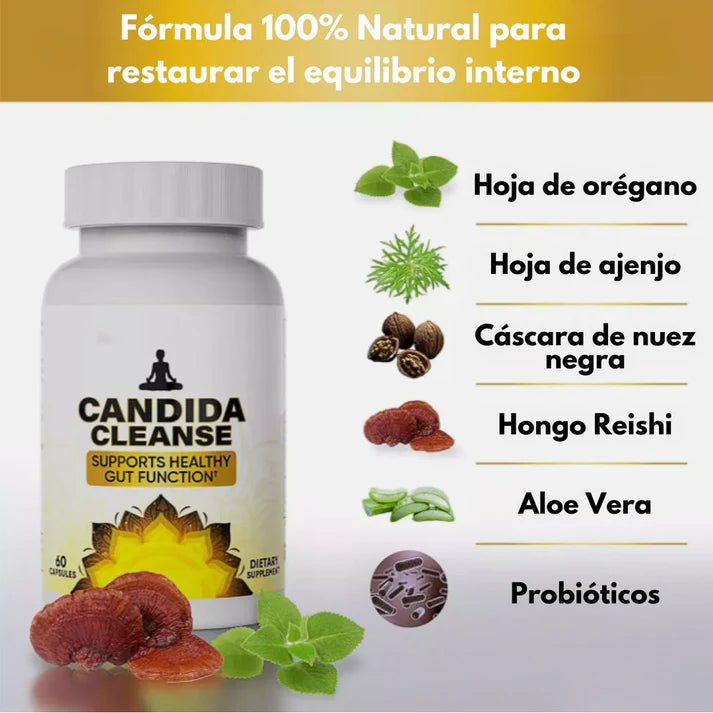 CANDIDA CLEANSE® 100% original, detox, desparasitador natural.