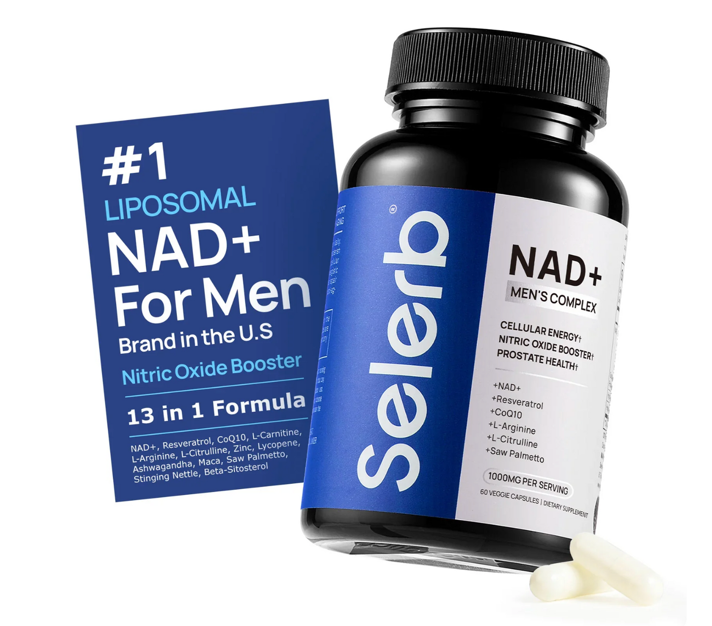 NAD+ Liposomal: Suplemento de Energía y Rendimiento para Hombres 2X1