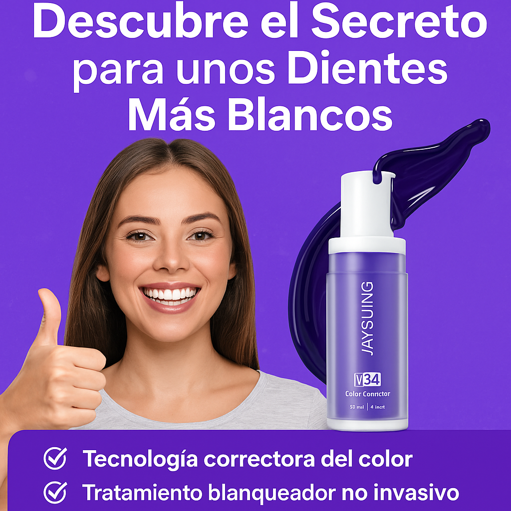 Aclarador Dental V34 Lilás - Luce Dientes Brillantes Ahora Mismo
