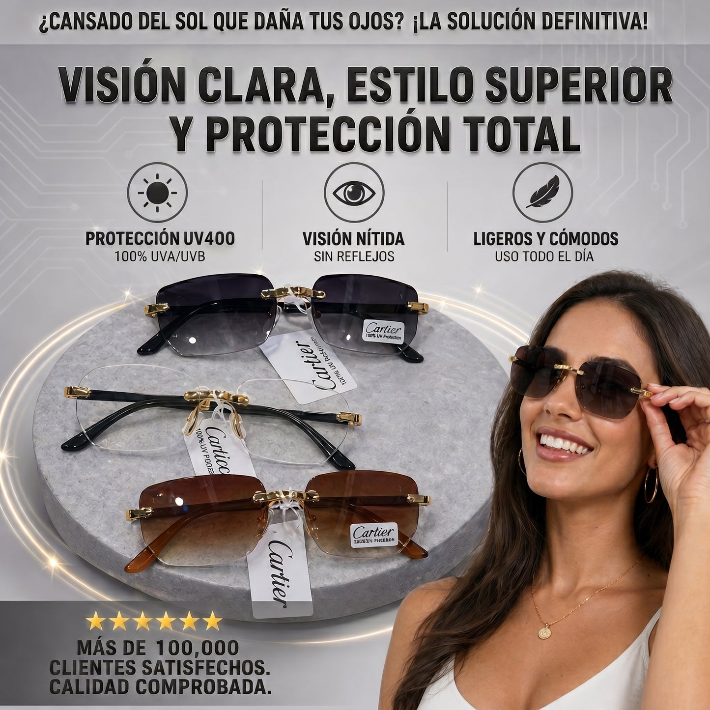 Lentes Premium Con Diseño Ultraligero 🕶️ SUPER OFERTA 2X1🔥
