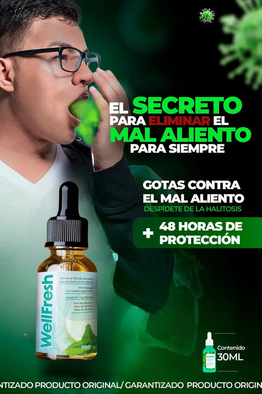 ¡OFERTA POR TIEMPO LIMITADO!  🧴 Wellfresh – Aliento Fresco, Confianza Renovada! OFERTA 2X1