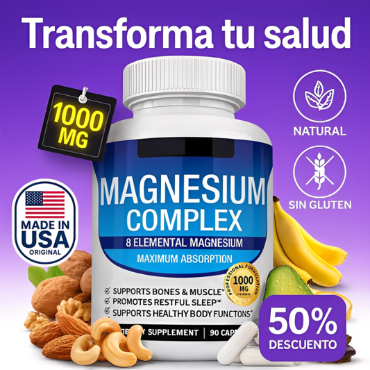 Magnesio Complex™ – 8 en 1 para tu salud y energía diaria.