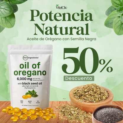 Aceite de Orégano y Semilla Negra - 😱AUMENTA TUS DEFENSAS EN SEGUNDOS😱
