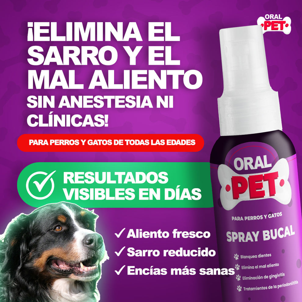 OralPet® spray de Salud Dental Perros y Gatos