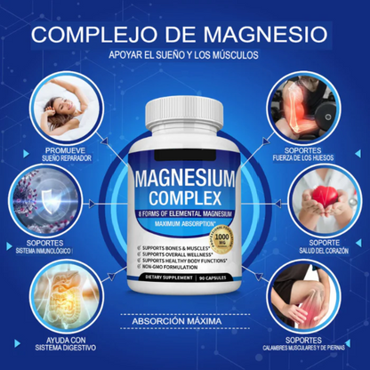 Magnesio Complex™ – 8 en 1 para tu salud y energía diaria.