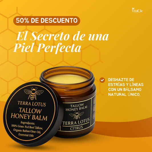Bálsamo Orgánico de Sebo de Res y Miel - ELIMINA ESTRIAS, ACNE Y LINEAS DE EXPRESION EN SEGUNDOS 😱50% DE DESCUENTO😱