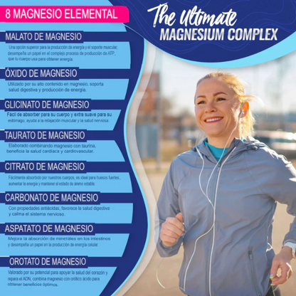 Magnesio Complex™ – 8 en 1 para tu salud y energía diaria.