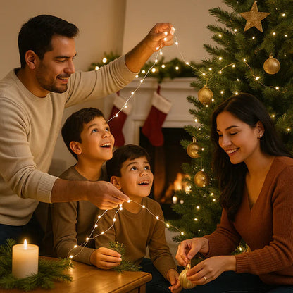 SmartLight® - Luces Navideñas Con Panel Solar