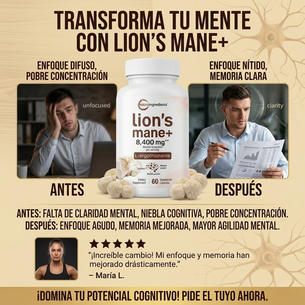 MicroIngredients - Capsulas de Melena de Leon - OFERTA 2X1