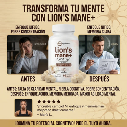 MicroIngredients - Capsulas de Melena de Leon - OFERTA 2X1