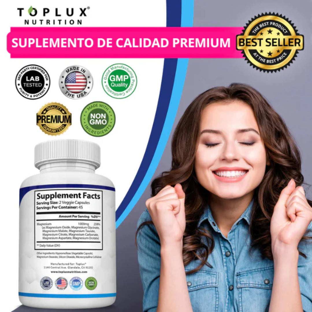 Magnesio Complex™ – 8 en 1 para tu salud y energía diaria.