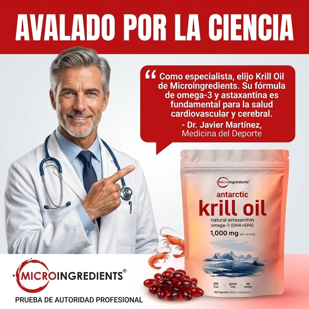 MicroIngredients - Capsulas Krill Oil para la salud cardiovascular