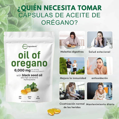 Aceite de Orégano y Semilla Negra - 😱AUMENTA TUS DEFENSAS EN SEGUNDOS😱