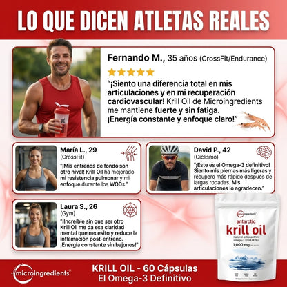 MicroIngredients - Capsulas Krill Oil para la salud cardiovascular