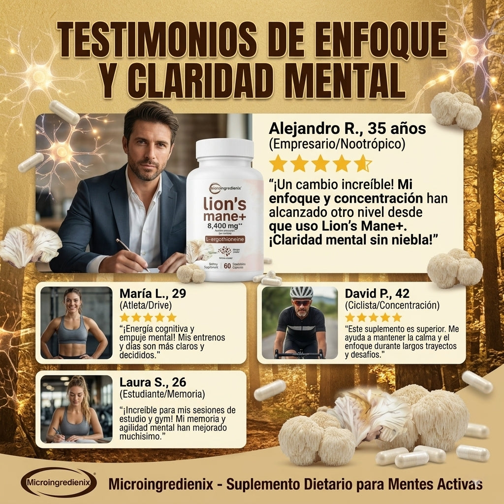 MicroIngredients - Capsulas de Melena de Leon - OFERTA 2X1