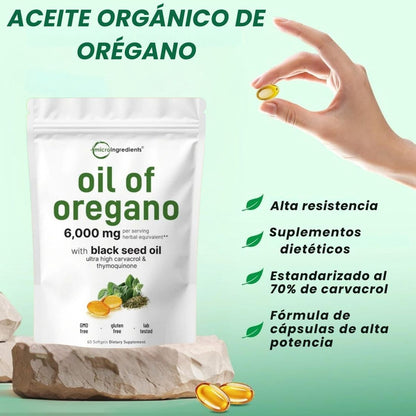 Aceite de Orégano y Semilla Negra - 😱AUMENTA TUS DEFENSAS EN SEGUNDOS😱
