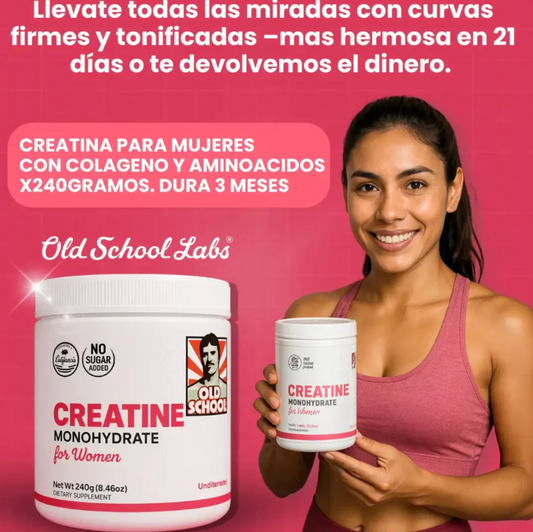 Monohidrato de creatina para mujeres