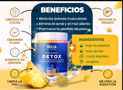 Bella All Natural Detox - Fórmula Natural para el Equilibrio Digestivo