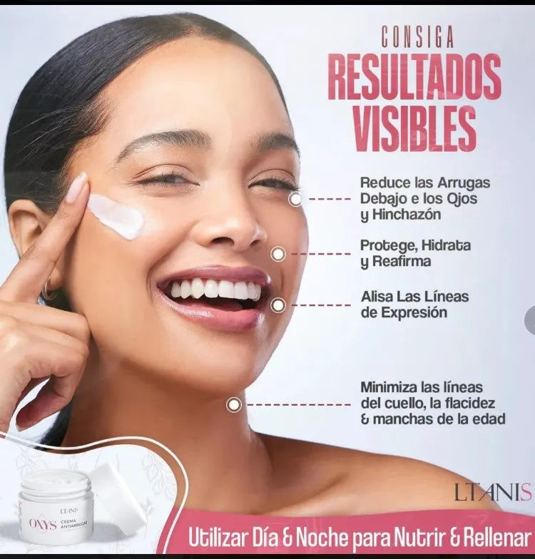 OFERTA ESPECIAL 2X1 50% OFF Crema Antiarrugas Oxy: Resultados en 10 días