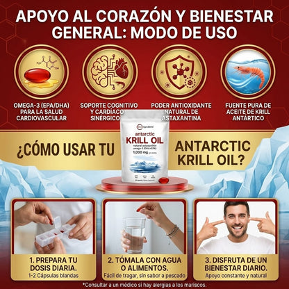 MicroIngredients - Capsulas Krill Oil para la salud cardiovascular