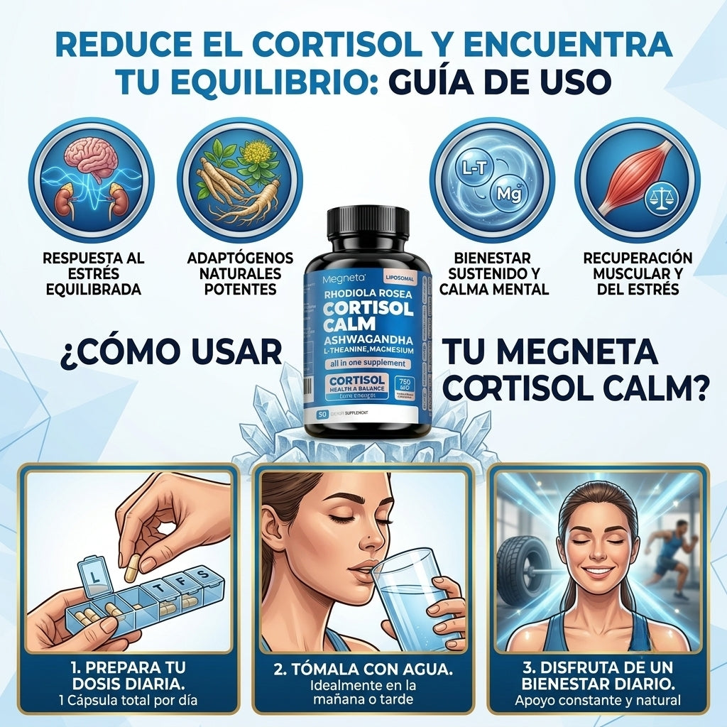 Cortisol Calm - Capsulas para controlar el cortisol - OFERTA 2X1