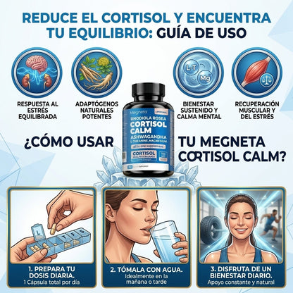 Cortisol Calm - Capsulas para controlar el cortisol - OFERTA 2X1