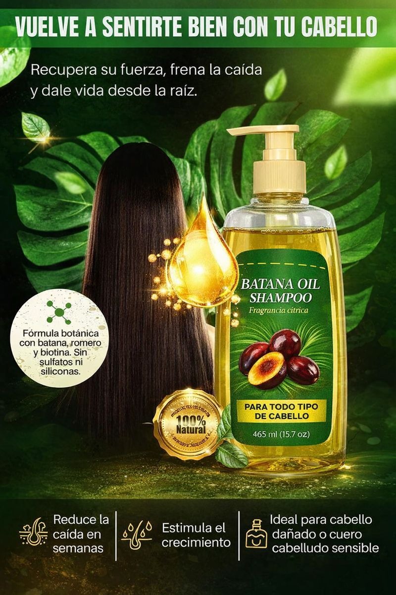 💆🏻‍♀️¡NUEVO! SHAMPOO Y ACEITE DE BATANA/ TRATAMIENTO CAPILAR🔥
