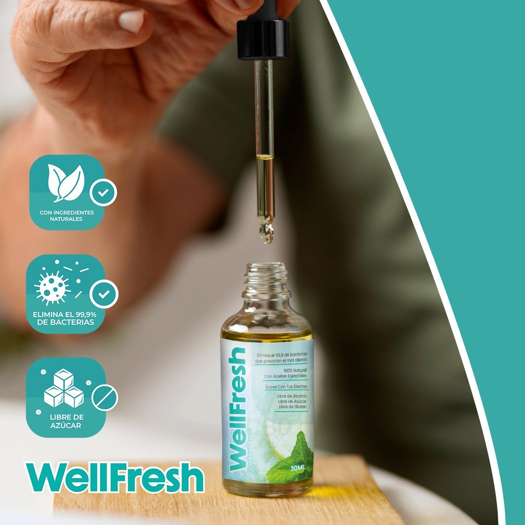 ¡OFERTA POR TIEMPO LIMITADO!  🧴 Wellfresh – Aliento Fresco, Confianza Renovada! OFERTA 2X1
